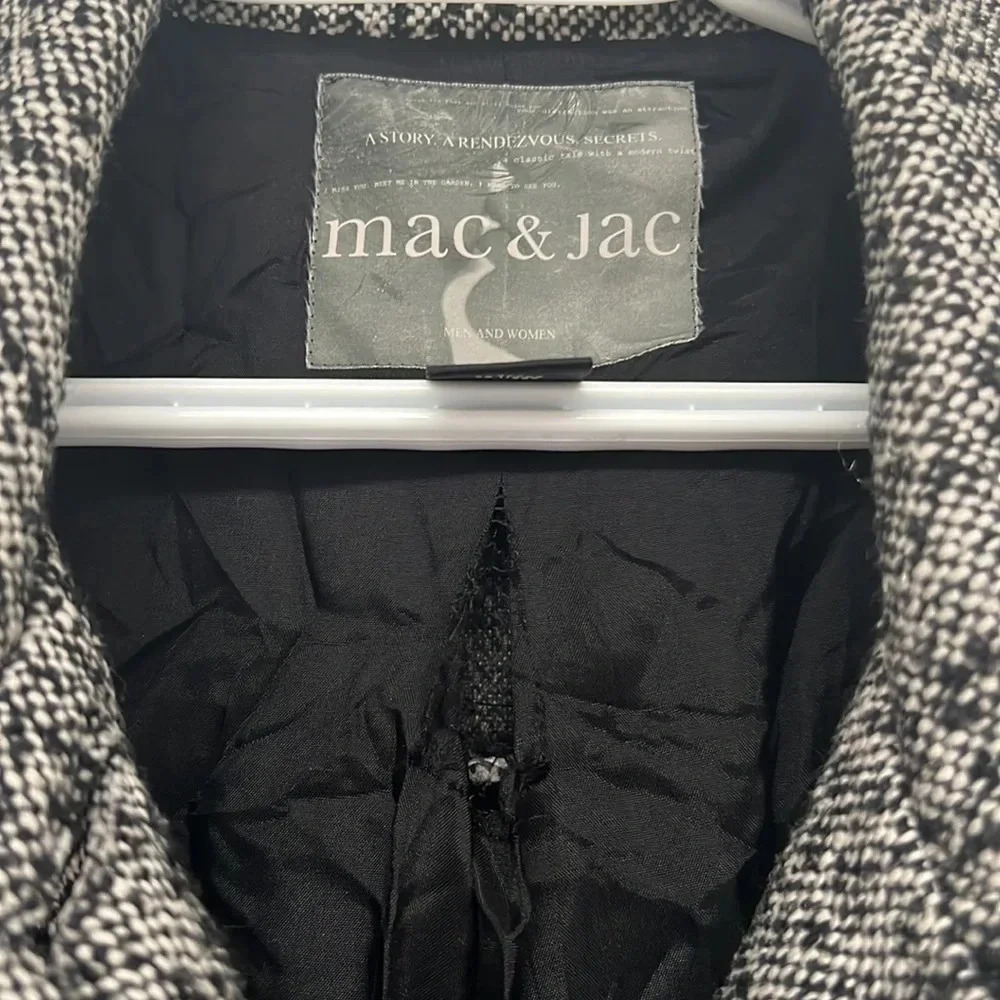 Mac  & Jac Tweed Salt & Pepper Coat | Women’s Size 8 - Picture 7 of 7